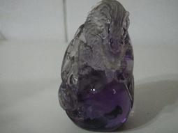 #紫水晶175#天然紫水晶原礦打磨水晶柱，所見即所得，尺寸約1.7*6.2cm不計成9 水晶 擺件 文玩 二手【紫竹齋】130 歷史價格詳細信息