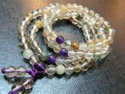 天然優A貨五行髮晶（兔毛水晶）約7mm手珠PK-98非常稀有少見的豔麗等級…首飾要精、不在大!【紀老師玉石坊】※正能量~聚氣招財、心想事成、廣結人緣、喜樂平安! 歷史價格詳細信息