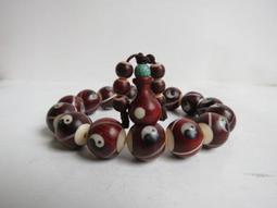 [ 廣緣 ] (14) A貨  白底青緬甸玉手鐲  " 手圍18.5# "   ** 可議價 ** 歷史價格詳細信息