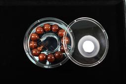 【茶香藝品小舖】新品優惠~極品正宗印度小葉紫檀手珠 佛珠 念珠18mm，高油高密沉水雞血紅少棕眼 歷史價格詳細信息