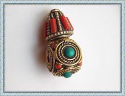 【雅之賞】*特賣* 藏式配件 尼泊爾 銅鑲嵌蜜蠟~194 歷史價格詳細信息