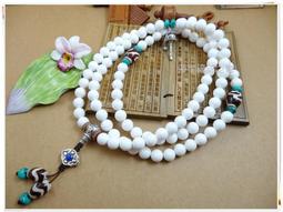 白硨磲 念珠 佛珠 手鍊 手串 手珠 19顆 20mm  佛教七寶 歷史價格詳細信息