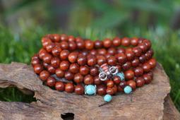 阿木小舖~巴西貓眼紫檀木加葫蘆項鍊 手鍊念珠佛珠108顆8mm~(230含運)500425 歷史價格詳細信息