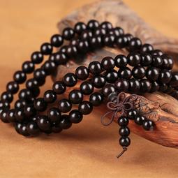 黑檀崖柏血龍木紅酸枝108佛珠花梨沉香小葉紫檀金絲楠手串2.0 歷史價格詳細信息