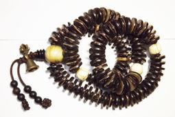 椰殼108顆念珠(質感古樸)手感優(金剛杵)^^甘丹佛教文物 歷史價格詳細信息