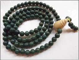天然綠皮風化綠色陰皮菩提根手串108顆 菩提子文玩佛珠念珠項鏈 歷史價格詳細信息