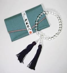 日本 京都 佛珠專賣店 冥想唸經用 神明用 招財 健康 人緣 避邪 【印度綠翡翠】 天然石 念珠 佛珠 (附織布念珠袋) 歷史價格詳細信息