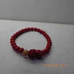 紫晶宮***台灣天然硃砂手鍊手串 天然硃砂6mm108念珠搭配金箔***品質保證 歷史價格詳細信息