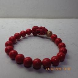 紫晶宮***台灣天然硃砂手鍊手串 天然硃砂6mm108念珠搭配金箔***品質保證 歷史價格詳細信息