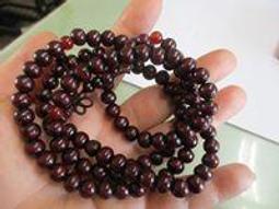 紅檀念珠 黑檀念珠108顆8mm 歷史價格詳細信息