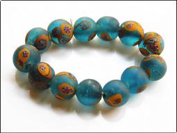 尼泊爾手工古法琉璃雪弗萊琉璃，直徑約：0.7cm，厚約：0. -2247 歷史價格詳細信息