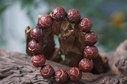 阿木小舖~紫檀柳陰陽木手鍊 念珠 佛珠 手串20mm(190含運)500352 歷史價格詳細信息