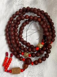 尼泊爾野生鳳眼菩提子108顆紅皮密度高備珠手串項鏈佛珠天然 歷史價格詳細信息