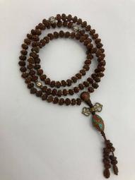 尼泊爾野生鳳眼菩提子108顆紅皮密度高備珠手串項鏈佛珠天然 歷史價格詳細信息