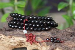 阿木小舖~黑檀木項鍊/手鍊 念珠 佛珠 手串108顆~6mm(178含運)60038 歷史價格詳細信息