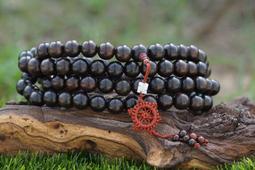 阿木小舖~黑檀木項鍊/手鍊 念珠 佛珠 手串108顆~6mm(178含運)60038 歷史價格詳細信息