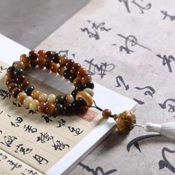 敦煌菩提根隨身留香綠檀蓮花香囊流蘇手上盤玩手持卡通度母編繩鏈 歷史價格詳細信息