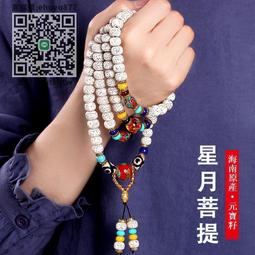 星月菩提108顆佛珠 菩提子原籽 干磨星月非水磨漂白 高密沉水 海南元寶籽星月 天然星月  菩提項鍊手鍊 現貨A43 歷史價格詳細信息
