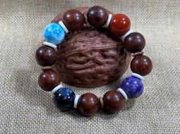 黃花梨紫紅油梨17顆1.5手持海黃老料diy原創佛珠持珠手串 歷史價格詳細信息