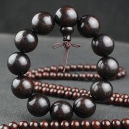 非洲小葉紫檀08*108顆手串搭配蓮花佛珠血檀手持念珠女款手鍊 歷史價格詳細信息