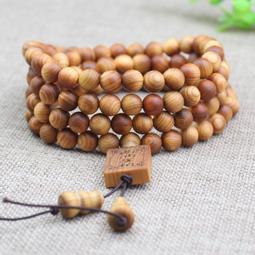 天然實木陳化料崖柏手串108顆木質佛珠文玩老桶珠男女飾品高油性 歷史價格詳細信息