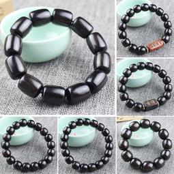 天然實木黑檀手串 紫光檀木 佛珠禪修念珠男女款 學生靜心佛珠 禮盒裝 歷史價格詳細信息