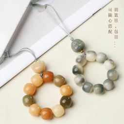 炭燒貓爪菩提手機鏈老型珠掛件手腕手撚款橄欖核招財貓手機掛繩 歷史價格詳細信息