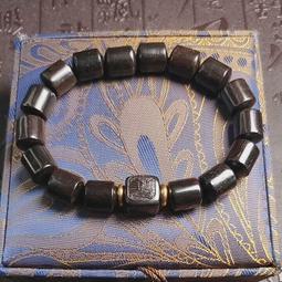 創意黑檀手串算盤珠14MM紫光檀雕刻佛珠男女手鏈直播貨源 歷史價格詳細信息