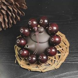 非洲黑檀手串陰陽木紫光檀木佛珠手鏈飾品男女士念珠禮物 歷史價格詳細信息