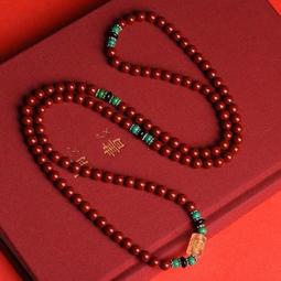 天然朱砂多圈手串手工串珠高含量紫金砂平安扣手鏈項鏈轉運招財 歷史價格詳細信息