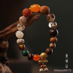 十八籽菩提手串國潮森系復古風佛珠念珠十八子手鏈男女情侶手飾品 歷史價格詳細信息