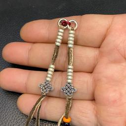 純銀藏式側掛卡子 藏飾配件 佛珠計數配飾 藏傳文玩小素465 歷史價格詳細信息