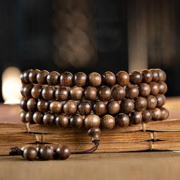 沈香木手串男女佛珠文玩本命佛轉運珠手鏈真言手持佛珠念珠手把件 歷史價格詳細信息