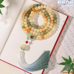 佛珠手串 白玉菩提根子蓮花手串女生款佛念珠t家手錬網紅ins風好運翡翠桃木 歷史價格詳細信息