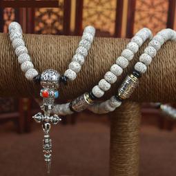 海南順白星月菩提子手串108顆高密正月單圈大留白文玩佛珠繞指柔 歷史價格詳細信息