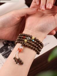 加里曼丹沉香手串108顆男女文萊達拉干沉香木手鏈佛珠 歷史價格詳細信息