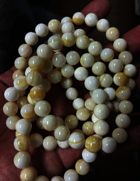 黃硨磲佛珠 天然爆力黄雞油黄料108顆珠手鏈項鍊 佛珠念珠 有機寶石 佛教七寶之一 歷史價格詳細信息