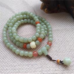 天然民國老琉璃珠手串多寶彩琉璃桶珠手鍊女款愛心墜手持佛珠飾品-玲瓏心飾 歷史價格詳細信息