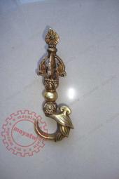 藏傳佛教法器純銅制作三角金剛橛10cm手持金剛杵古銅老包漿古樸 歷史價格詳細信息