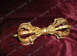 藏傳密宗法器九股金剛杵 尼泊爾手工純銅镀銀用品西藏 歷史價格詳細信息