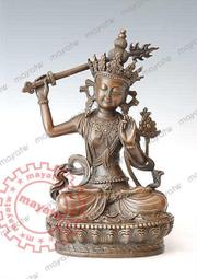 文殊菩薩像仿琉璃貼金佛像妙文殊師利莊嚴水晶樹脂擺件家用供奉 歷史價格詳細信息