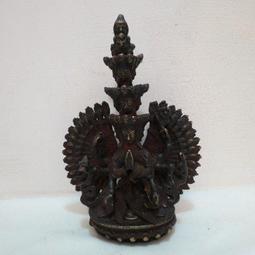 [ 廣緣-佛像 ] 銅鎏金四臂文殊菩薩 （不含底座） ** 可議價 ** 歷史價格詳細信息