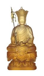 大願地藏王菩薩像 地藏菩薩 純銅佛像高度：23 cm寬度：7 cm安忍不動如大地，靜慮深密如祕藏衆生度盡，方證菩提，地獄未空，誓不成佛 歷史價格詳細信息