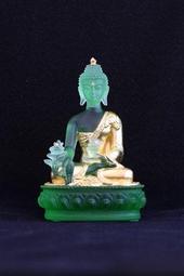 【智懋佛教文物】A6800.大願地藏王菩薩"-平安鎮宅. 琉璃佛像. 已開光加持.6800. 歷史價格詳細信息