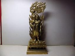 紫晶宮***銅精雕鎏金不動明王含背光33公分***品質保證價格便宜 歷史價格詳細信息