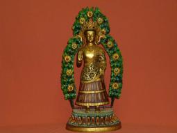 綠度母 5.8公分 小佛像/法像-金黃色 歷史價格詳細信息