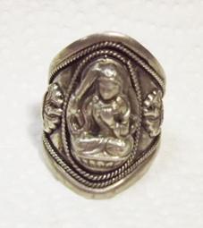 戒指 文殊菩薩心咒純銀戒指助學業考試護身轉運男女飾品開口銀指環-欣晴百貨 歷史價格詳細信息