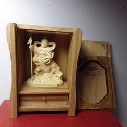 紫晶宮**精品隨身佛龕 黃楊木土地公木雕佛像**盒子10.8釐米*7.6釐米*5.2釐米 歷史價格詳細信息