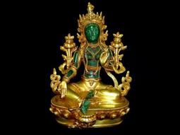 【綠度母】高檔綠色磨砂琉璃護身掛墜 約 4x5.25x1.2cm 含項鍊 [71465] 歷史價格詳細信息