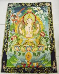 --般若軒--【四臂觀音針織綉布唐卡】-- #270-47 歷史價格詳細信息